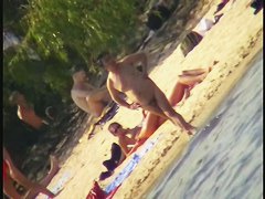 Nude beach sexy girls craze voyeur video