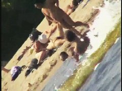 Nude beach sexy girls craze voyeur video