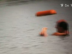 Mature hotties filmed by a nude beach pervert