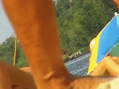 Great spy cam voyeur video of people on a nude beach