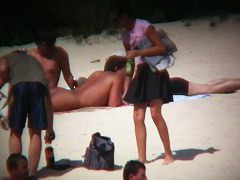 Nudist beach voyeur shots of sexy and tanned women