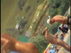 Candid beach shots of girls fooling around with their camera