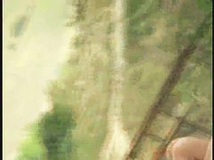 A lovely chick in a nude beach spy cam video