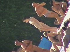 Brunette teen beach nudist clip