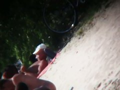 Genius beach voyeur video of girls spreading their legs