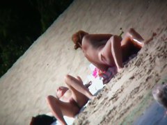 Genius beach voyeur video of girls spreading their legs