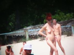 Gingers and other sexy, naked women nude beach voyeur video