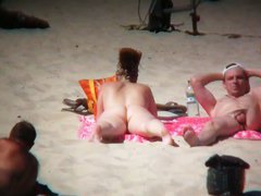 Nude beach voyeur shoots  hotties with a hidden cam