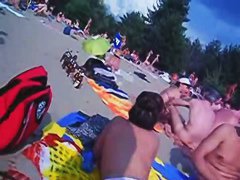 Beach voyeur hidden cam with hot nudist girls