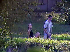 Spy sex in the grass