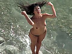 Topless beach vids