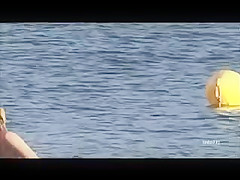 TWO TOPLESS LESBIANS AT A GREEK BEACH !!!