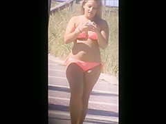 nice fat beach booty jiggly ass spy 54