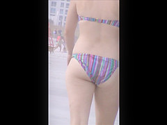 voyeur beach spy 10 big jiggly booty, face shot