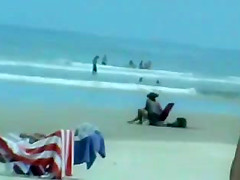 Hot candid teen in polka dot bikini