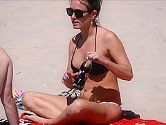 PERKY TITS at the beach