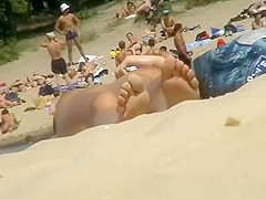 Small boobs nudist brunette and blonde women