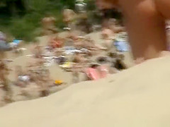 Small boobs nudist brunette and blonde women