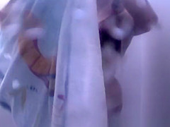 Hot girl spied in beach cabin dressing