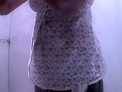 Woman changes to bikini