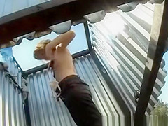 Insight into the changing room at the beach