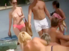 Small tits nudist and topless women