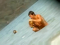 Chubby woman and small tits nudists