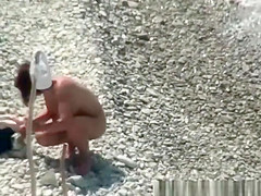 Short hair nudist woman with nice body