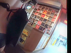 Attention whore at a beach resort