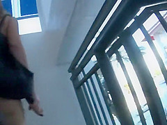 Attention whore at a beach resort