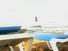 Wild fuck in the water caught by a voyeur