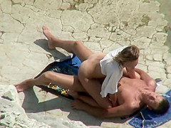 Reluctant beach sex