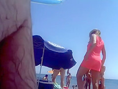 She is so sexy while floating in the sea