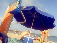 She is so sexy while floating in the sea