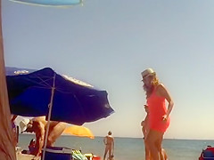 She is so sexy while floating in the sea