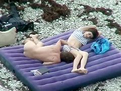 Hot hairy pussy on the beach