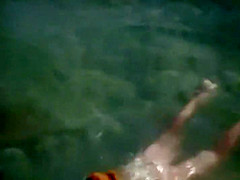 Sensual missionary sex on a beach