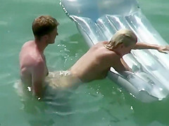 Cute girl gets fucked in the water