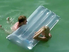 Cute girl gets fucked in the water