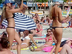 Bar girls dancing on the beach