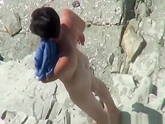 Small breasts nudist wife plays with penis
