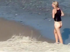 Naked girl is cold and needs a hug