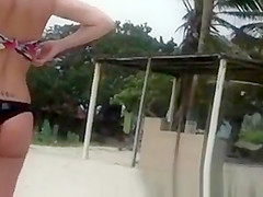 Beautiful ass on the beach