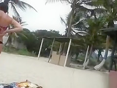 Beautiful ass on the beach