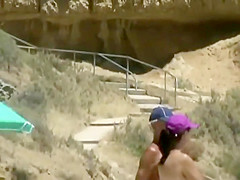 Landing strip pubic hair gets peeped on