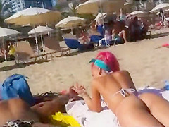 Beauty and the beast on the beach