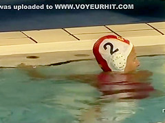 Superb asses of female waterpolo girls