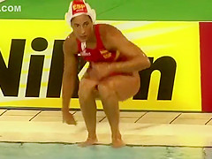 Superb asses of female waterpolo girls