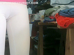 Chubby woman sunbathing