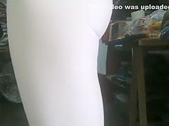 Chubby woman sunbathing